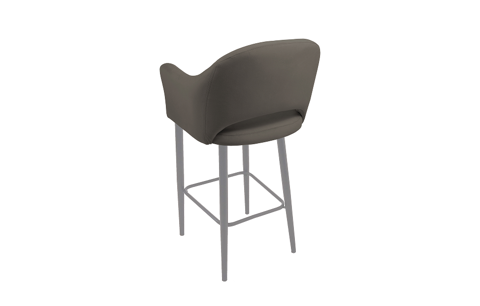 Барные стулья - изображение №3 "Кресло барное Грейс антрацит / опоры серые"  на www.Angstrem-mebel.ru