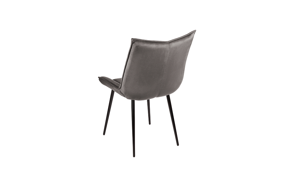 Кухонные стулья - изображение №6 "Стул Харт серый / опоры черные "  на www.Angstrem-mebel.ru