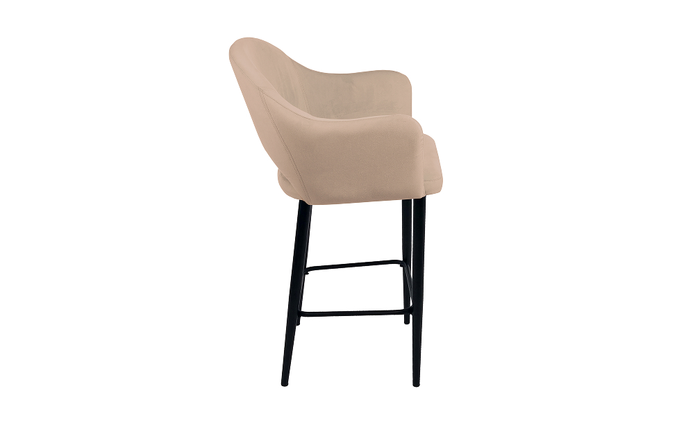 Барные стулья - изображение №4 "Стул барный Грейс бежевый / опоры черные"  на www.Angstrem-mebel.ru