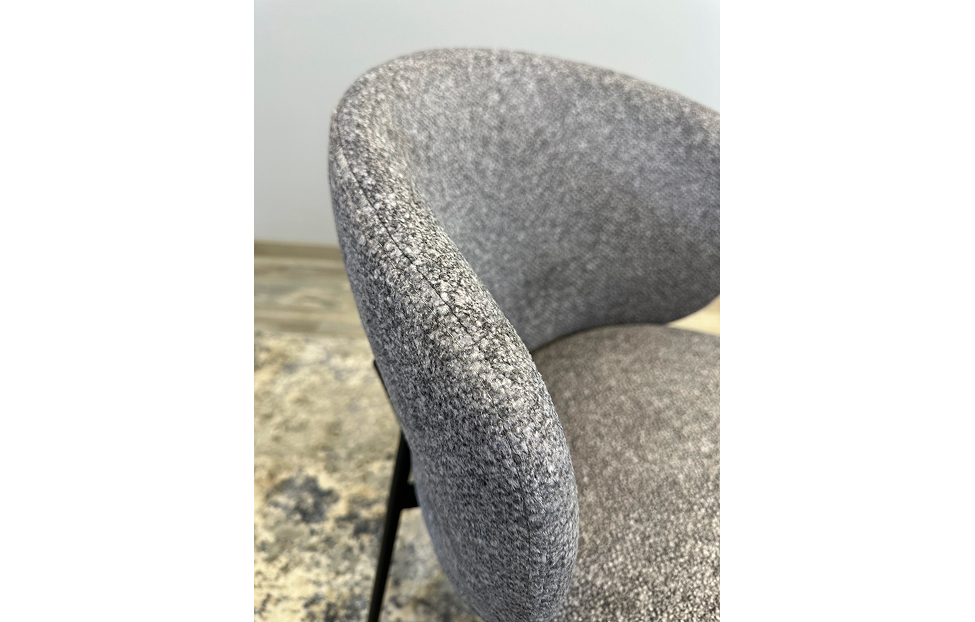 Кухонные стулья - изображение №6 "Стул Слил серый / опоры черные"  на www.Angstrem-mebel.ru