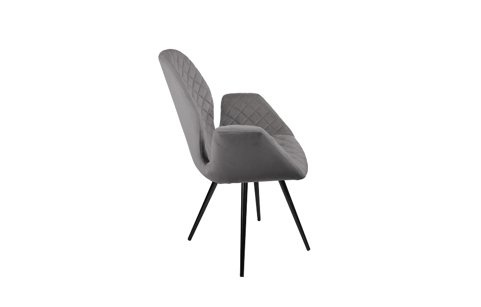 Кухонные стулья - изображение №5 "Стул-кресло Сохо поворотный серый / опоры черные"  на www.Angstrem-mebel.ru