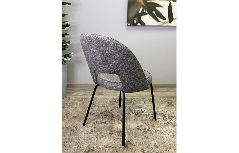 Кухонные стулья - изображение №6 "Стул Мане серый / опоры черные"  на www.Angstrem-mebel.ru