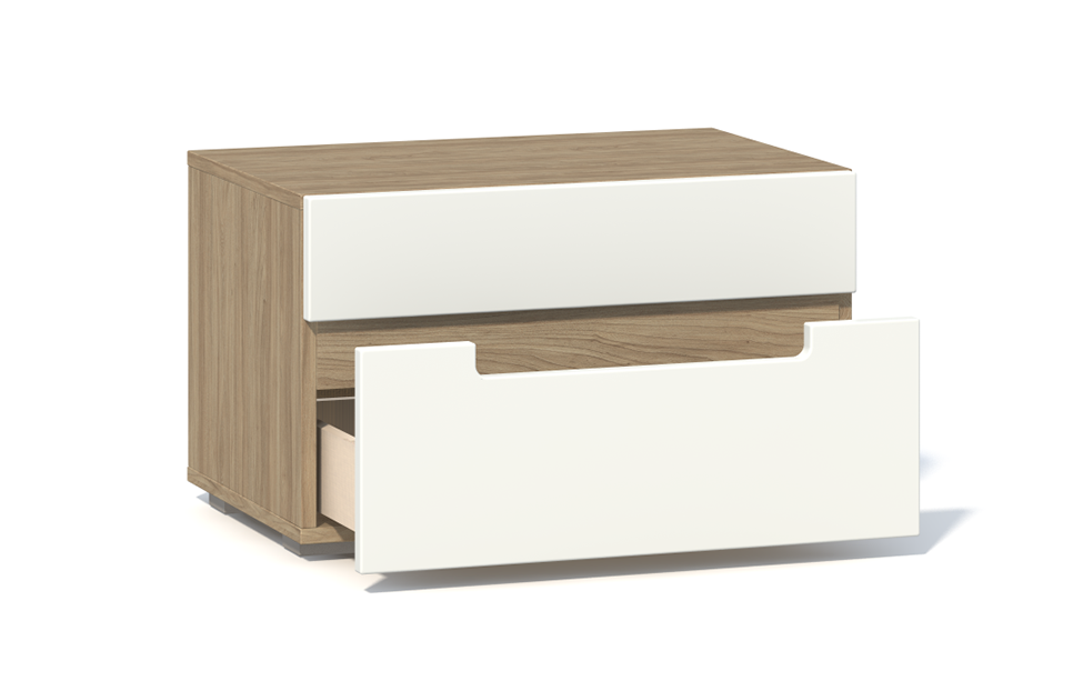 Прикроватные тумбы - изображение №3 "Прикроватная тумба Анри с выкатными ящиками"  на www.Angstrem-mebel.ru