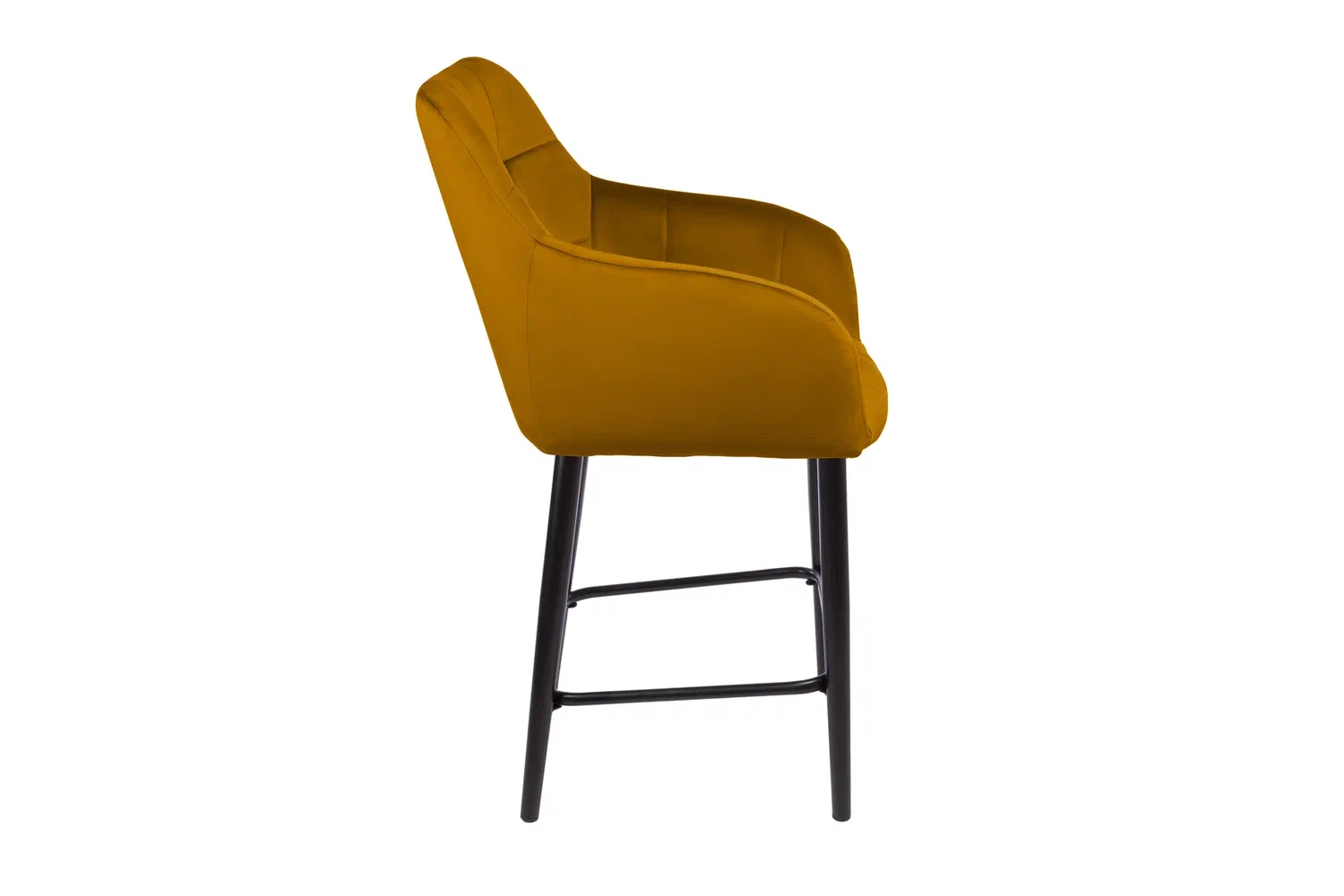 Стулья - изображение №4 "Стул полубарный Отэм горчичный / опоры черные"  на www.Angstrem-mebel.ru